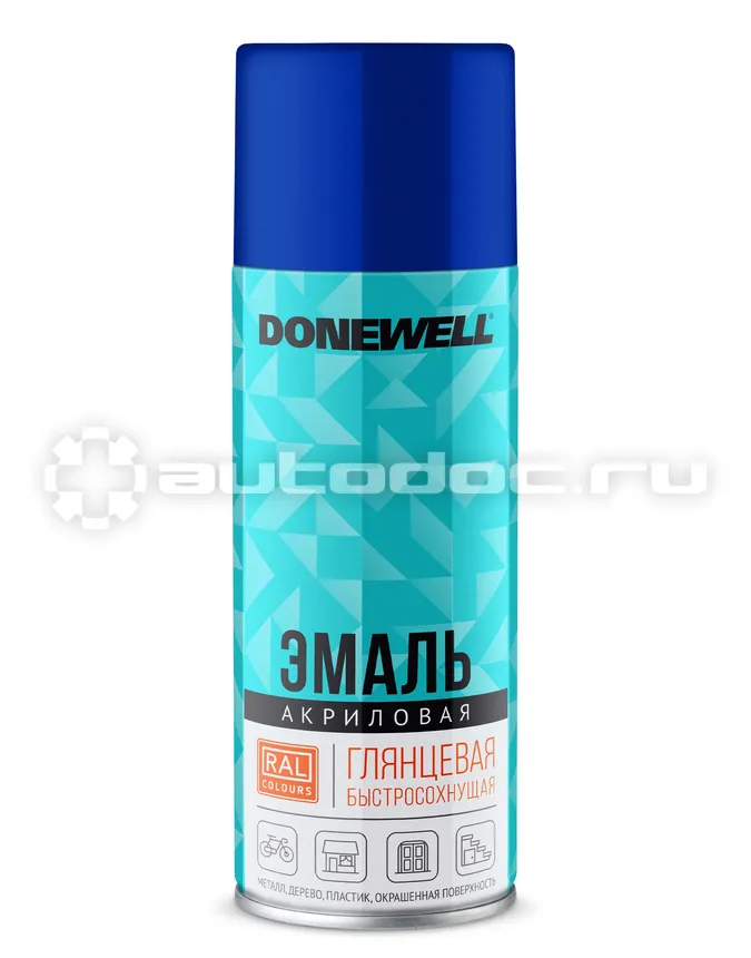DONEWELL Эмаль универсальная акриловая DONEWELL Синяя глянцевая RAL 5005