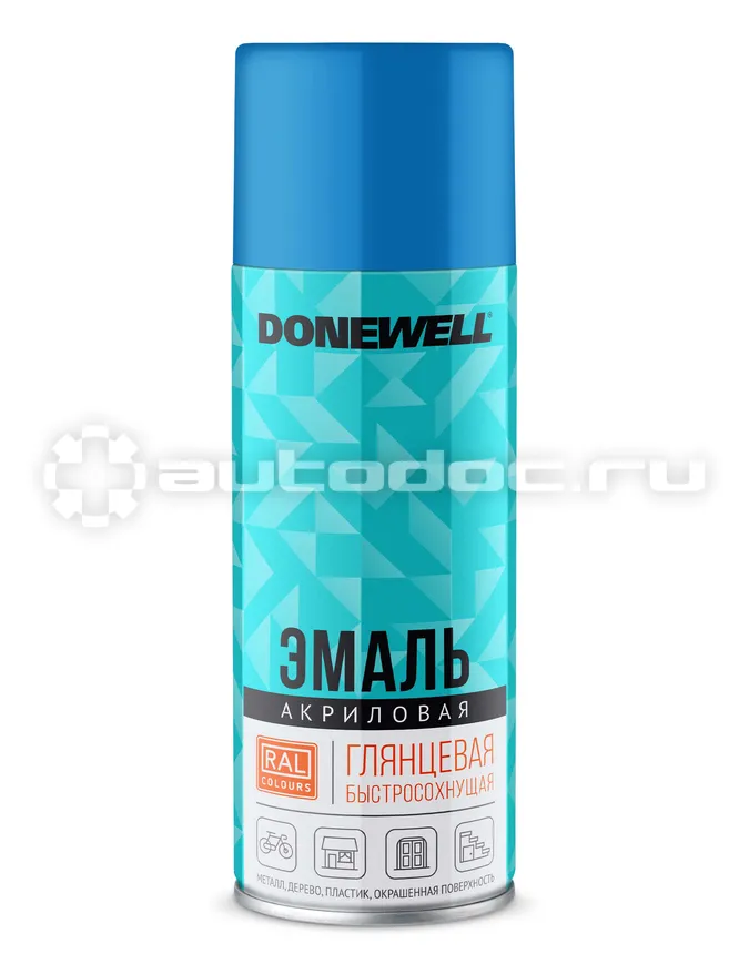DONEWELL Эмаль универсальная акриловая DONEWELL Голубая глянцевая RAL 5012