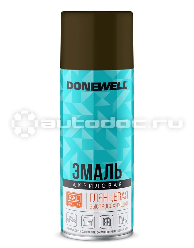 DONEWELL Эмаль универсальная акриловая DONEWELL Хаки глянцевая RAL 6014