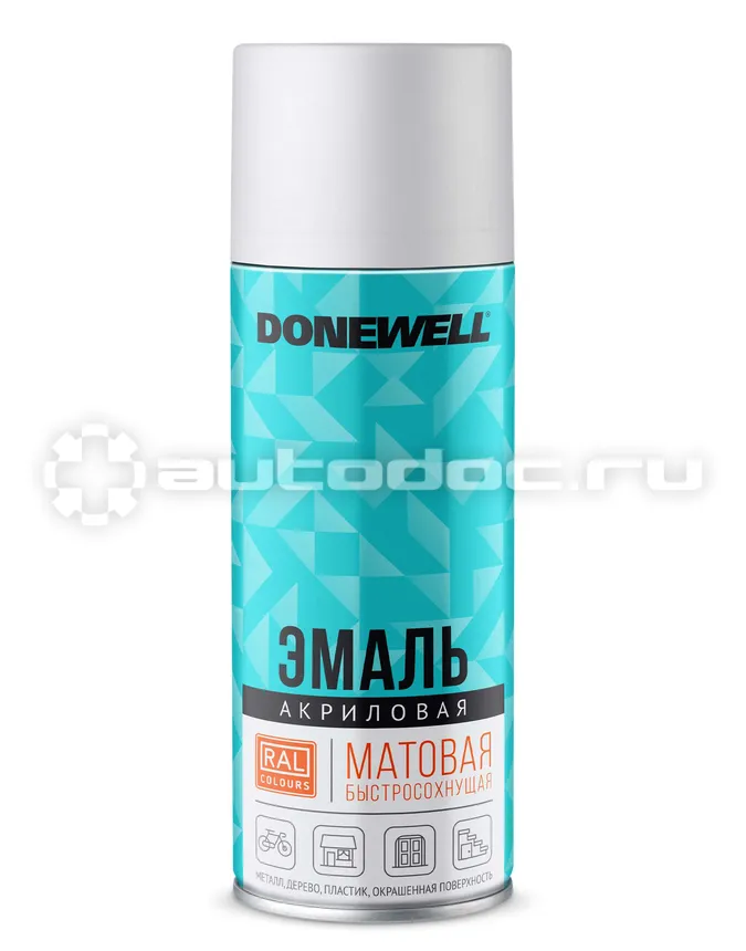 DONEWELL Эмаль универсальная акриловая DONEWELL Белая матовая RAL 9003
