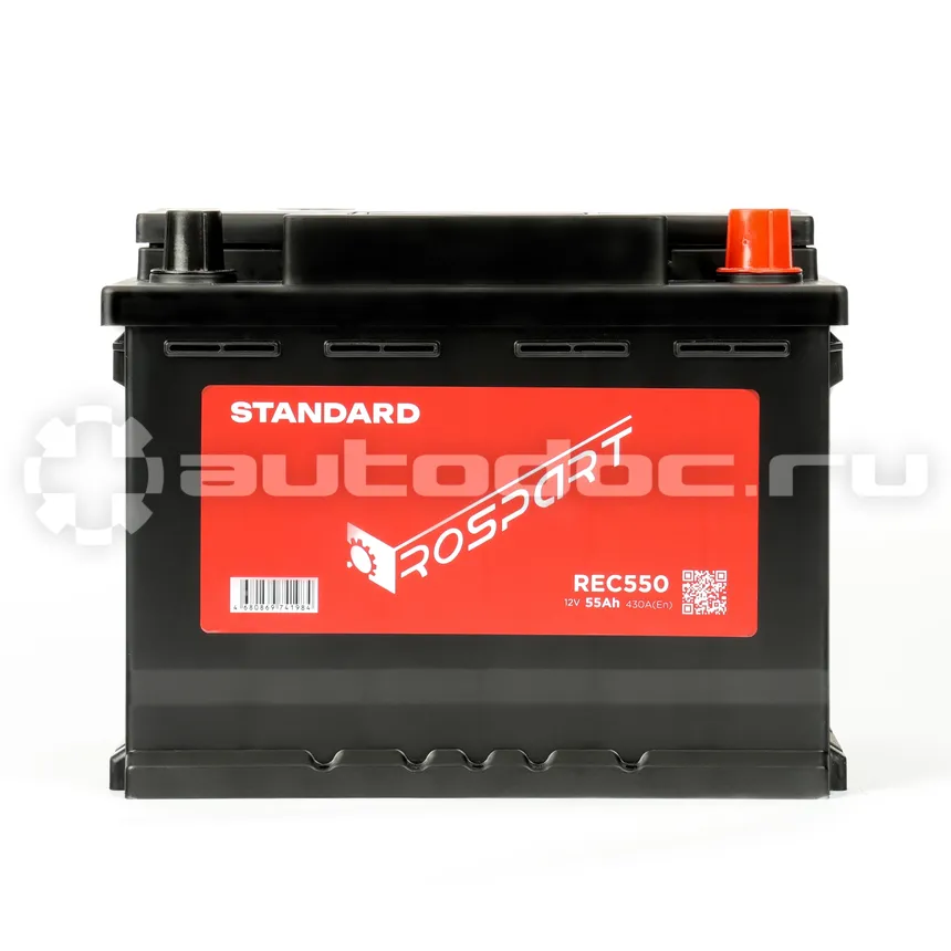 ROSPART Аккумулятор Standard 12V 55Ah 460A 242x175x190 /-+/