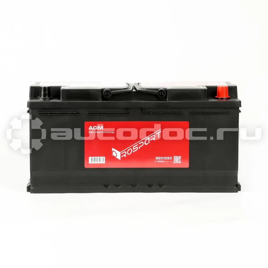 ROSPART Аккумулятор AGM 12V 105Ah 950A 392x175x190 /-+/