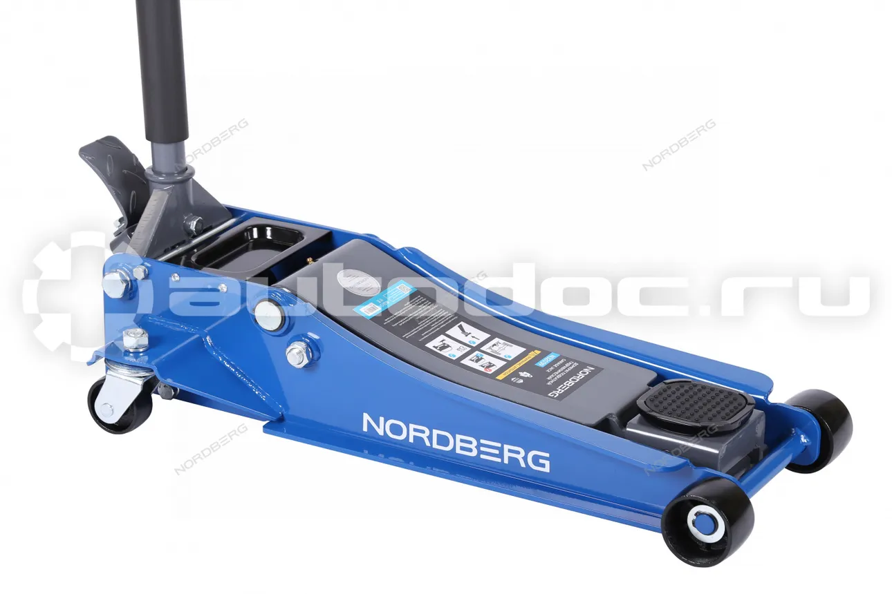 NORDBERG Домкрат подкатной 4 т, низкий подхват, педаль