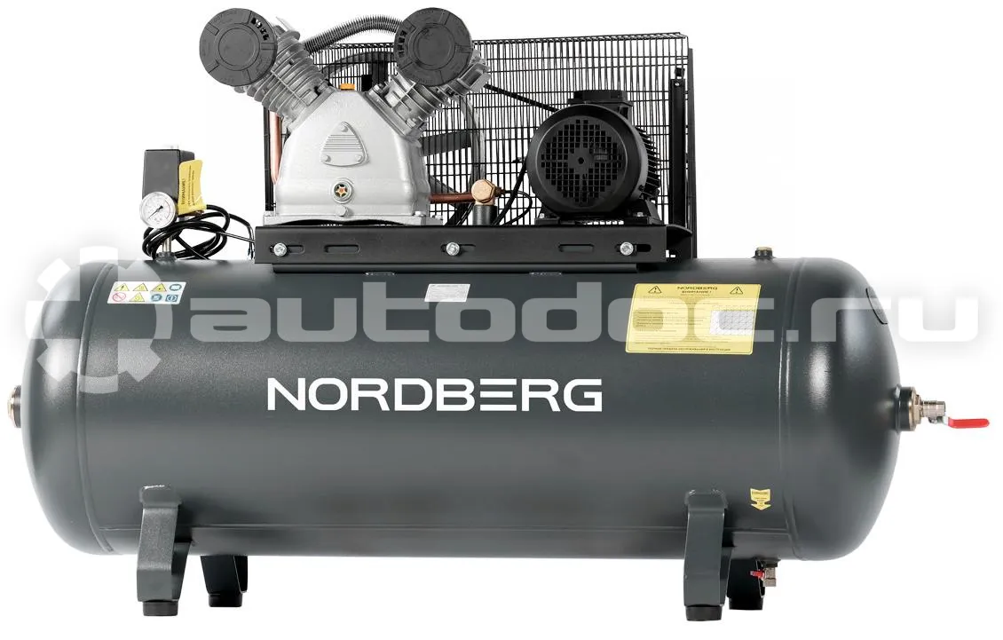 NORDBERG Компрессор поршневой с ременной передачей 380В, ресив. 270л, 690л/мин