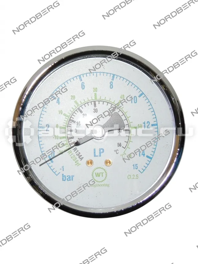 NORDBERG Манометр LP (15BAR/80d) для NF22L