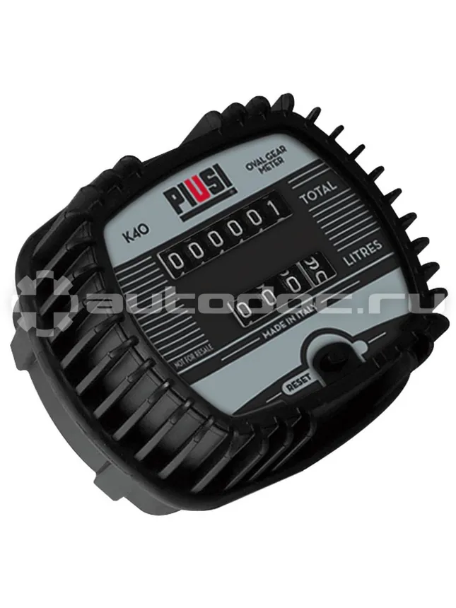 PIUSI K40 - 3-х разрядный механический счетчика для масла, 1-30 л/мин