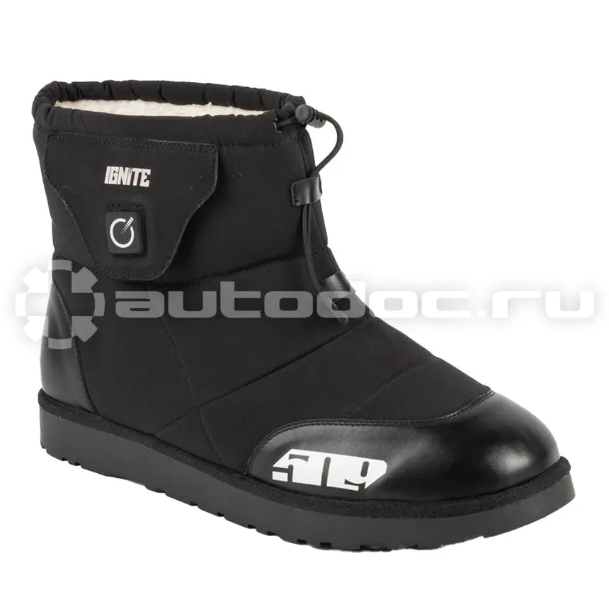 509 Ботинки Slipper с подогревом Black, 9