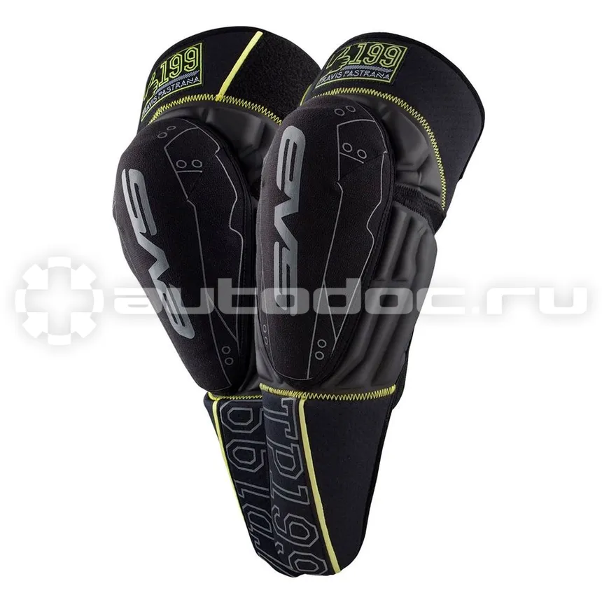 EVS Защита колена и голени TP199 Black / Hi-Viz Yellow, Small / Medium