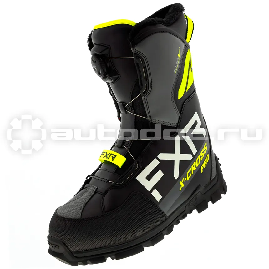 FXR Ботинки X-Cross Pro BOA с утеплителем Black/Hi Vis, 9/11/42