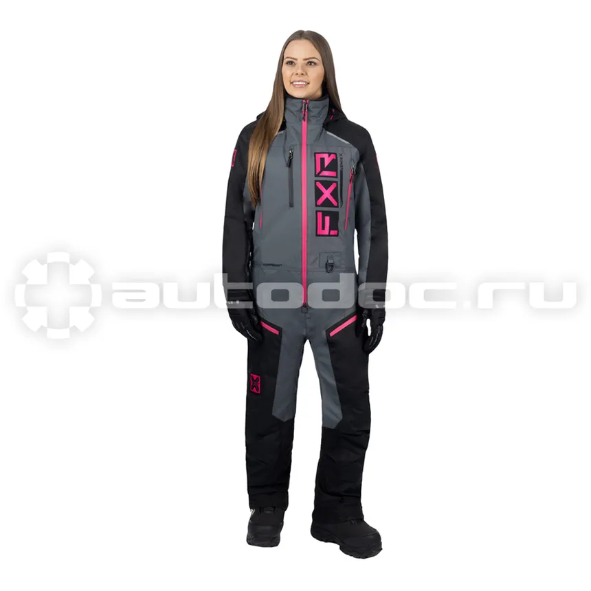 FXR Комбинезон Recruit F.A.S.T. с утеплителем Black/Charcoal/Fuchsia, 4