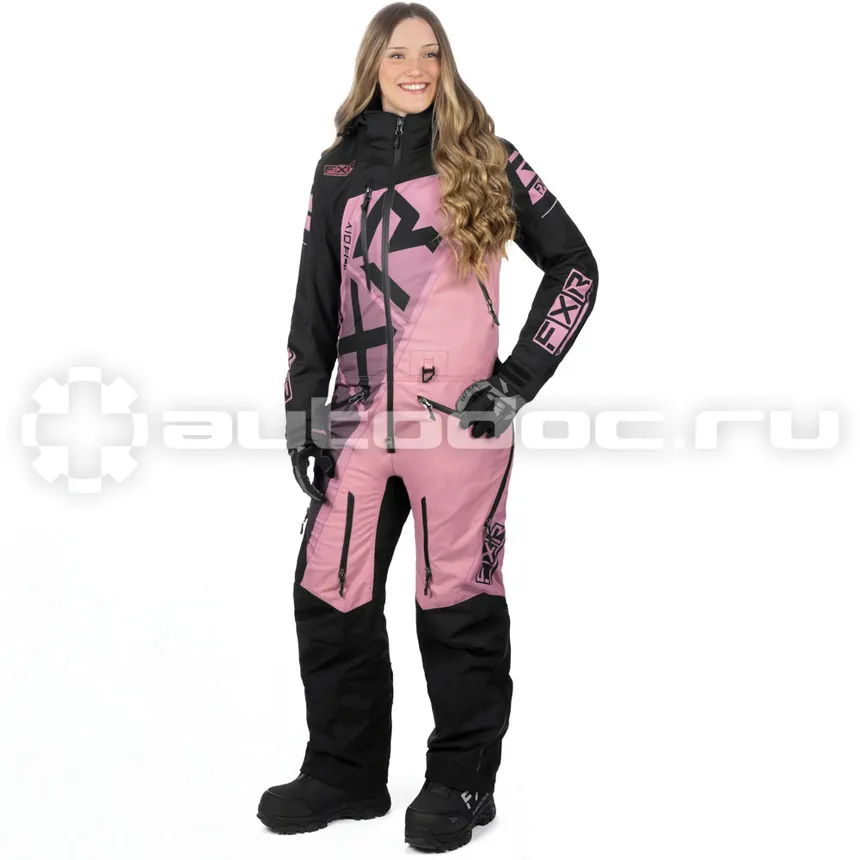 FXR Комбинезон CX F.A.S.T. с утеплителем Black/Dusty Rose, 4