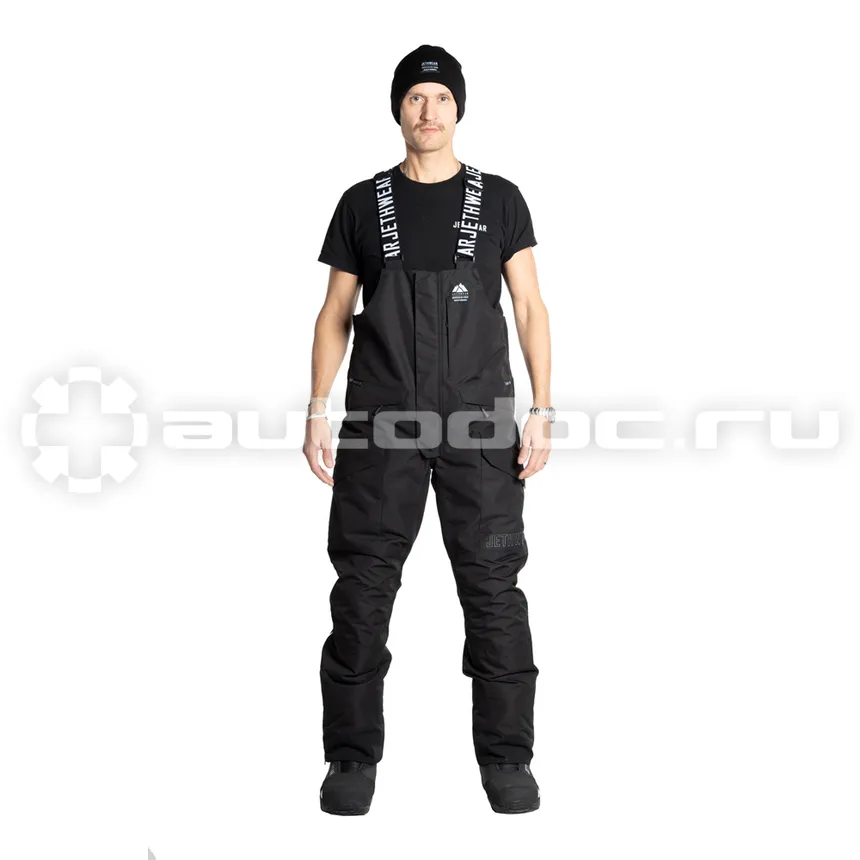 Jethwear Полукомбинезон Jethwear Treeline Bib с утеплителем Black, L