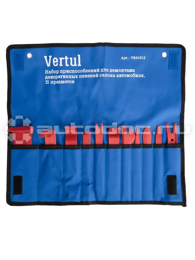 VERTUL VR41012 Набор съемников для демонтажа облицовочных панелей 11пр.