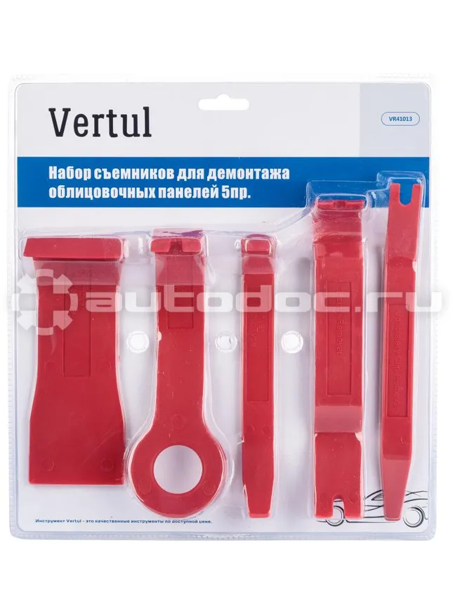 VERTUL VR41013 Набор съемников для демонтажа облицовочных панелей 5пр.