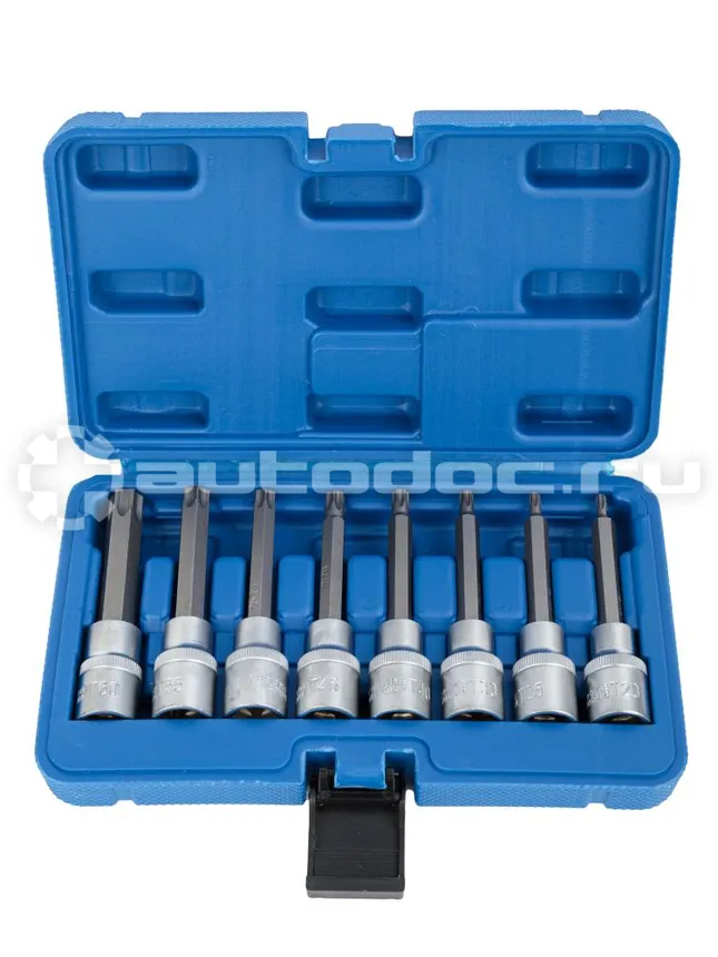 VERTUL Набор головок со вставкой TORX 1/2", длина 100 мм, 8 пр.