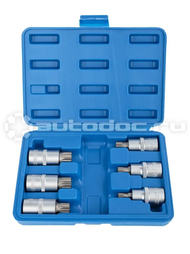 VERTUL Набор головок 1/2" со вставкой SPLINE 55 мм. 6 пр.