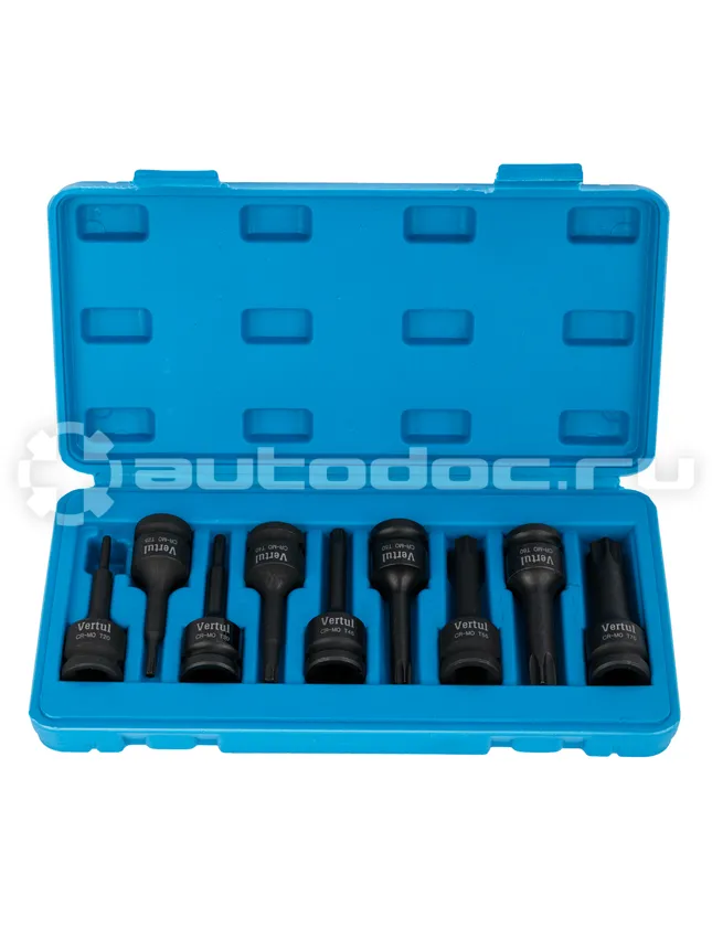 VERTUL Набор ударных головок TORX 9 пр.