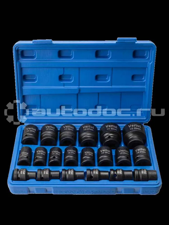 VERTUL Набор ударных головок 1/2" 20 пр. 8-32 мм