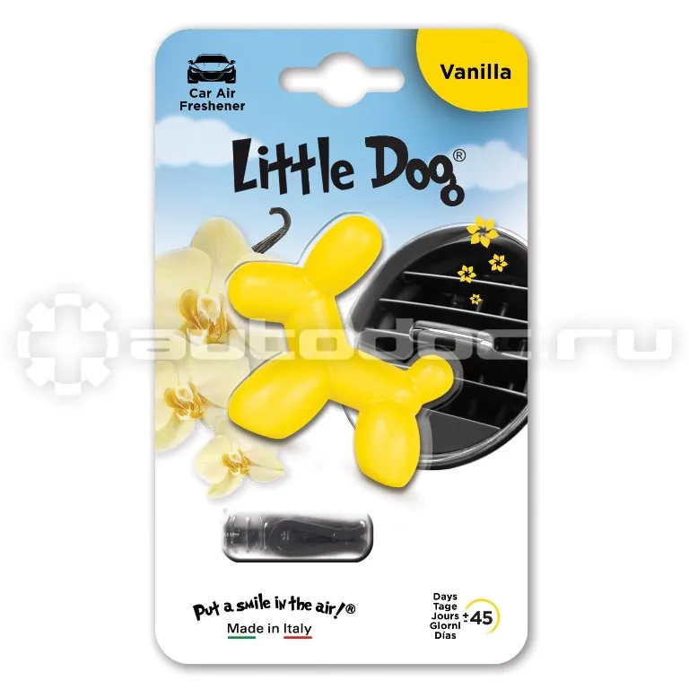 LITTLE JOE Ароматизатор на дефлектор Little Dog Vanilla (Ваниль)