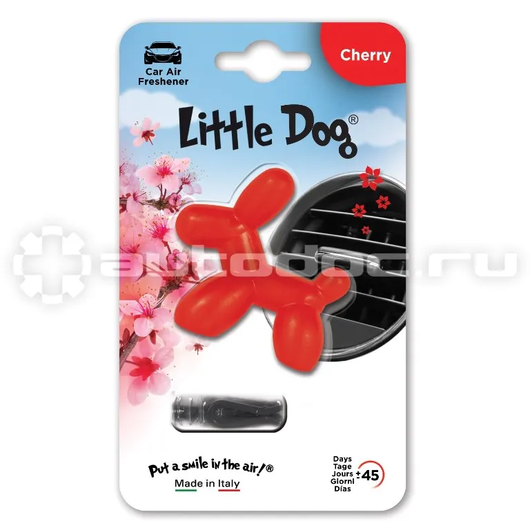 LITTLE JOE Ароматизатор на дефлектор Little Dog Cherry (Вишня)