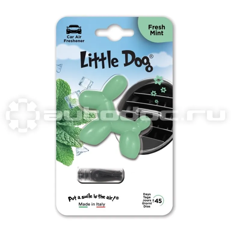 LITTLE JOE Ароматизатор на дефлектор Little Dog Fresh Mint (Свежая мята)