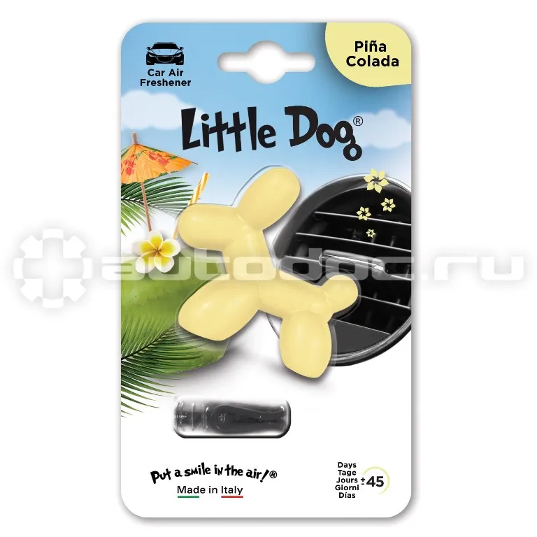 LITTLE JOE Ароматизатор на дефлектор Little Dog Pina Colada