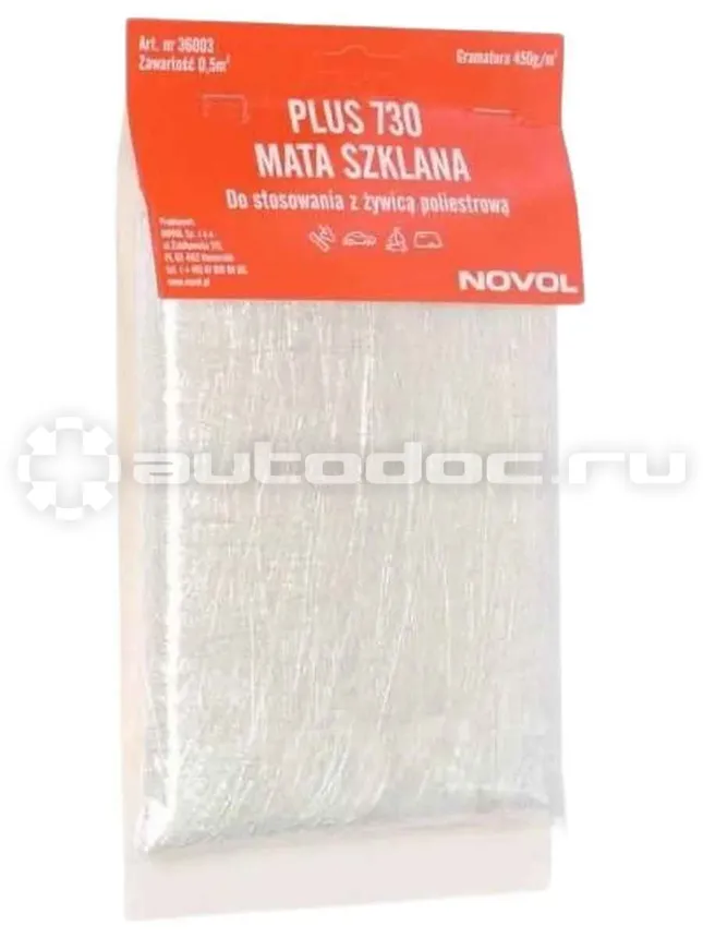 NOVOL Стекломат 300 гр/кв.м. 0,5 кв.м. PLUS 730