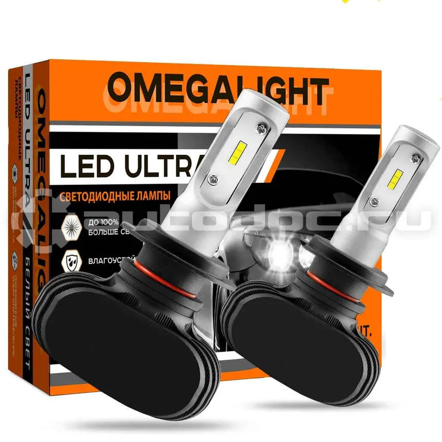 OMEGALIGHT Комплект ламп LED Ultra H8/H9/H11 2500lm