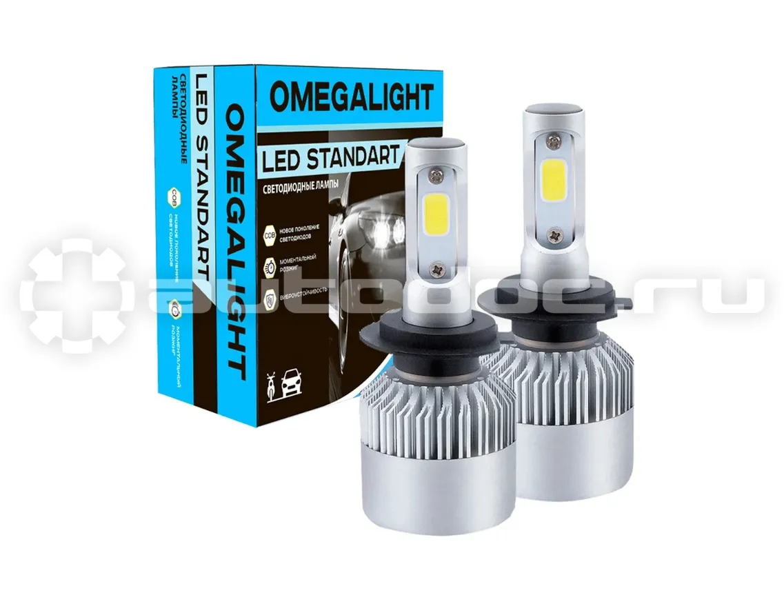OMEGALIGHT Лампа LED Standart H7 2400lm