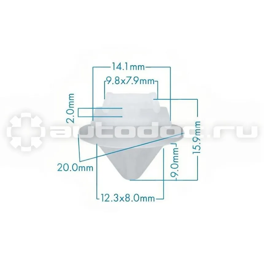 БОЛТМАСТЕР Клипса крышки запасного колеса Citroen, Peugeot, Renault, Fiat, Lancia, Alfa