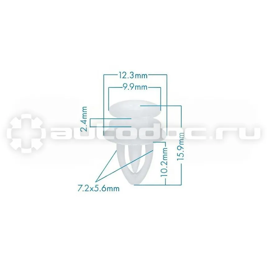 БОЛТМАСТЕР Клипса пластиковая General Motors, Opel