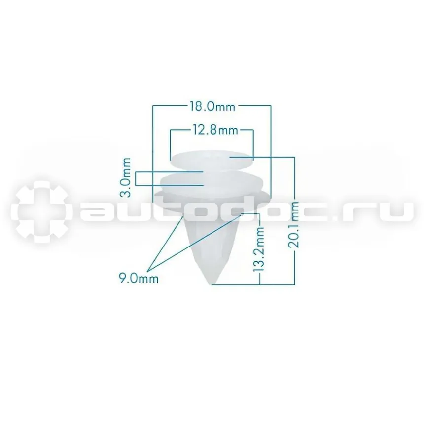 БОЛТМАСТЕР Клипса пластиковая Nissan, Renault, Subaru