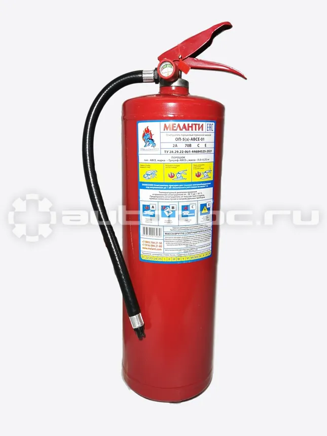 МЕЛАНТИ Огнетушитель ОП-5 АВСЕ